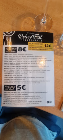 Relax'Eat à Manosque menu