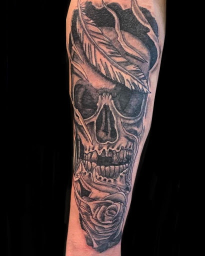 Explore small crow tattoo ideas, creative tattoo ideas in Hudson Falls, available at ALTERED ADDICTION TATTOOS