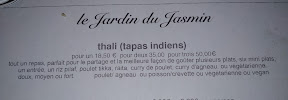 Restaurant indien moderne Le Jardin du Jasmin à Vernet-les-Bains (le menu)