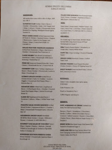 Restaurant «Adams Breezy Hill Farm», reviews and photos, 1222 Cadiz Rd, Princeton, KY 42445, USA