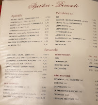 Menu du Barolo à Joinville-le-Pont