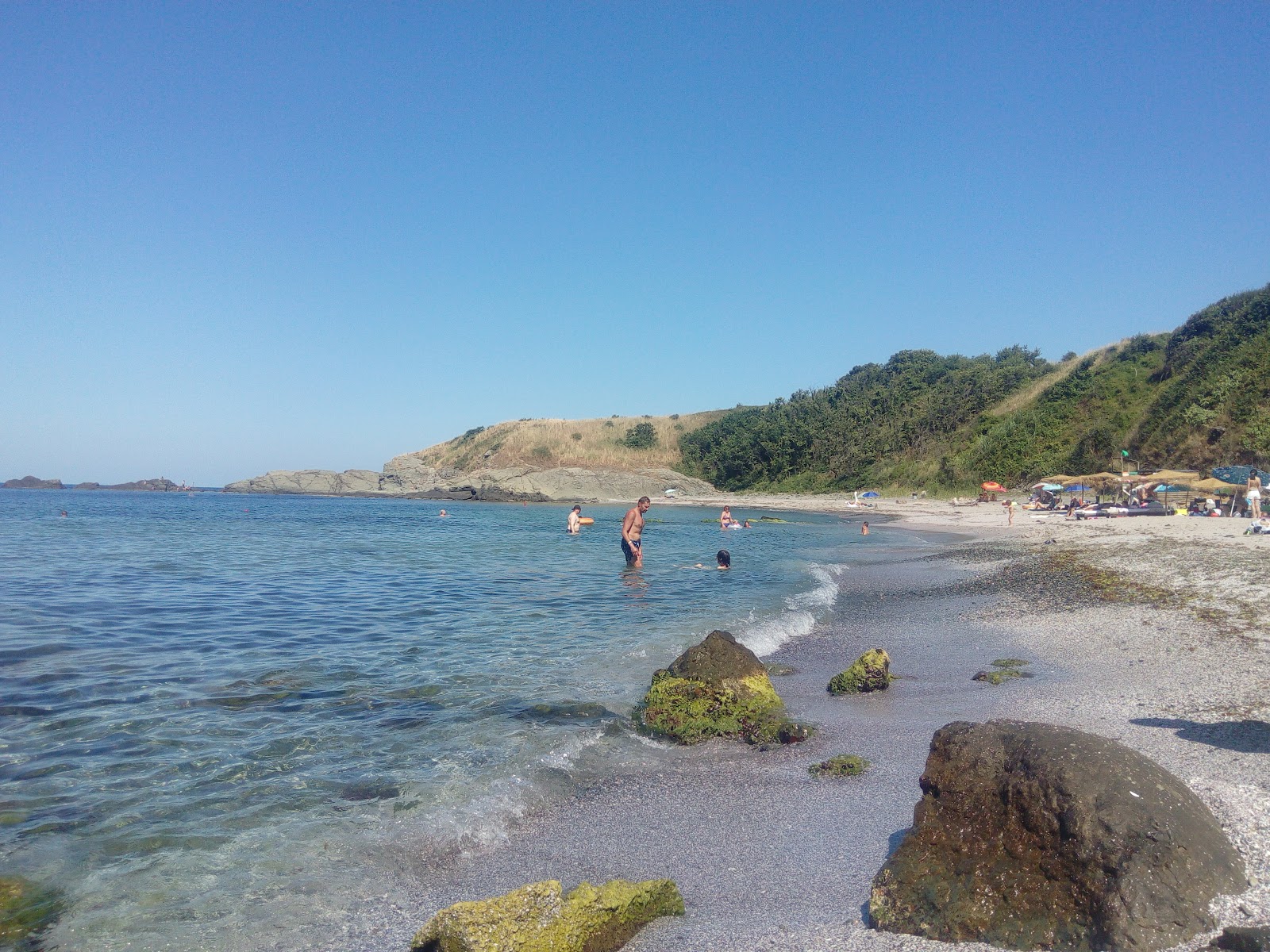 Foto de Severen beach com areia brilhante superfície