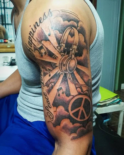 Explore women sleeve tattoo ideas, creative tattoo ideas in Baton Rouge, available at Body Ink Tattoos