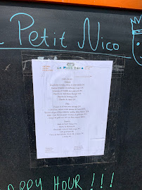 Carte du Le Petit Nico à Paris