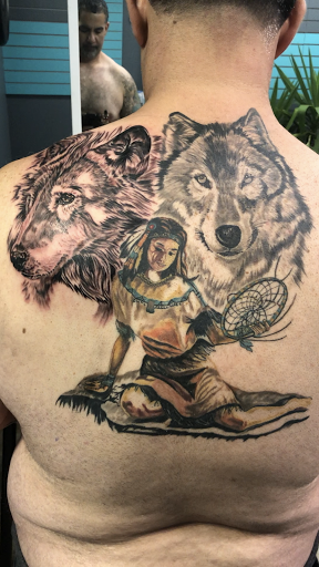 Explore knee tattoo ideas for men, creative tattoo ideas in Wappingers Falls, available at Leo Tats Tattoo
