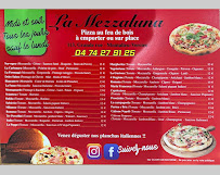 Menu du Restaurante Pizzeria Mezzalunamikro à Montalieu-Vercieu