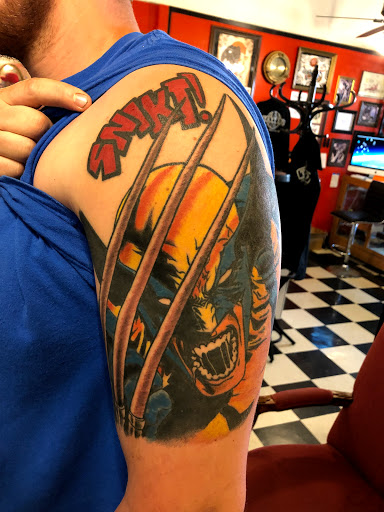 Explore street signs tattoo ideas, creative tattoo ideas in Black River Falls, available at Black River Tattoo