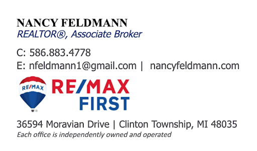 Real Estate Agency «Nancy Feldmann - RE/MAX FIRST», reviews and photos, 36594 Moravian Dr, Charter Twp of Clinton, MI 48035, USA