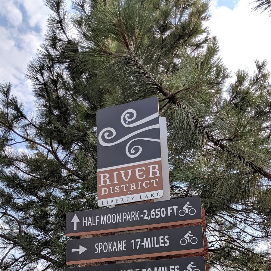 Riverwalk Cross Sign