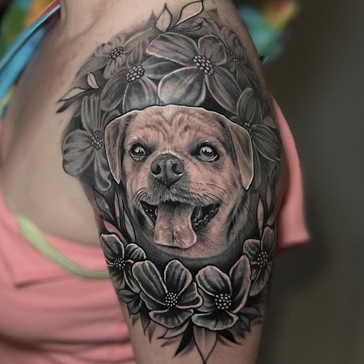 Explore hood neck tattoo ideas, creative tattoo ideas in Sullivan, available at The Nova Social