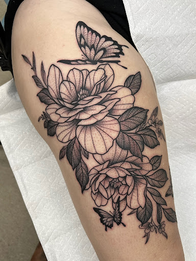 Explore freehand tattoo ideas, creative tattoo ideas in Elkin, available at Black Bear Tattoo