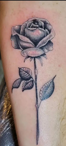 Explore hellscape battle sleeve tattoo ideas, creative tattoo ideas in Chandler, available at Ranger Tattoo & Piercing