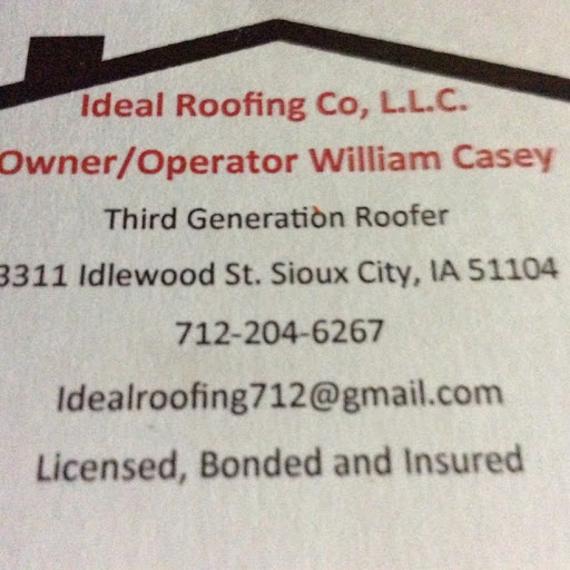 Roofing Contractor «Ideal Roofing Co., L.L.C.», reviews and photos, 3311 Idlewood St, Sioux City, IA 51104, USA