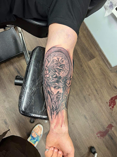 Explore stick n poke tattoo ideas, creative tattoo ideas in Wallace, available at Artistic Abyss Tattoo Collective