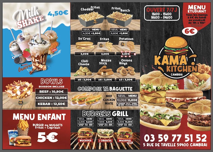 Kama Kitchen à Cambrai