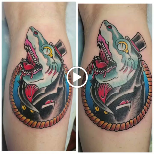 Explore black sleeve tattoo ideas, creative tattoo ideas in Libertyville, available at Lucky Seven Tattoo