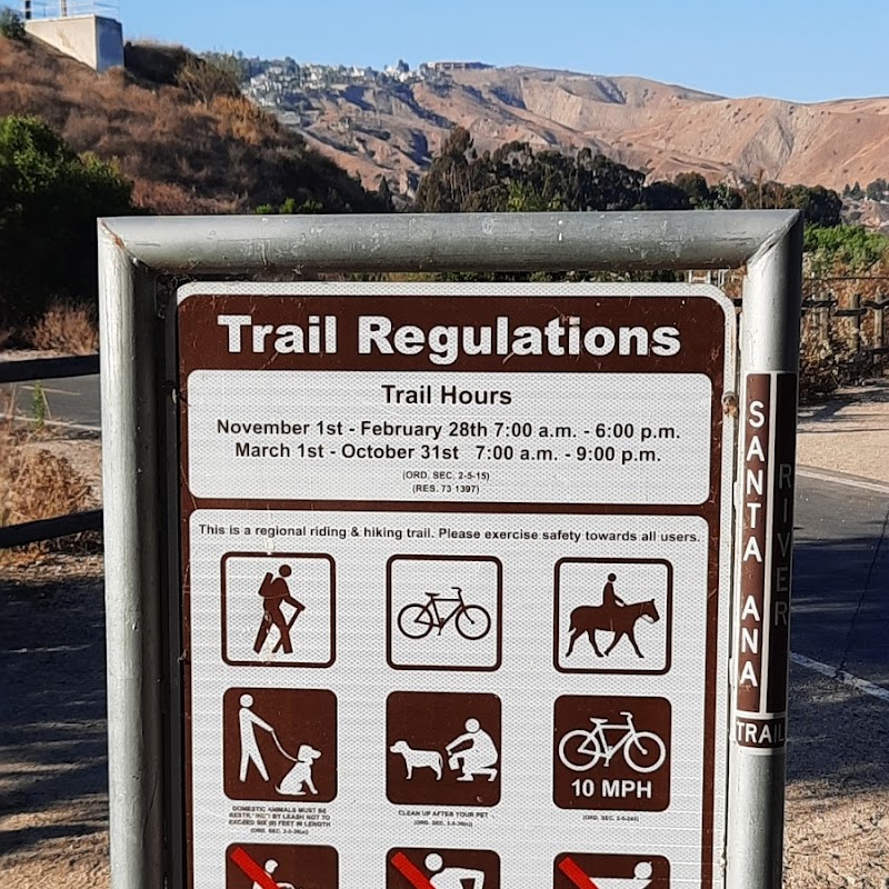Santa Ana River Trail- mile marker sixteen