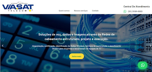 Logo da empresa - VIA.SAT TELECOMUNICAÇÕES