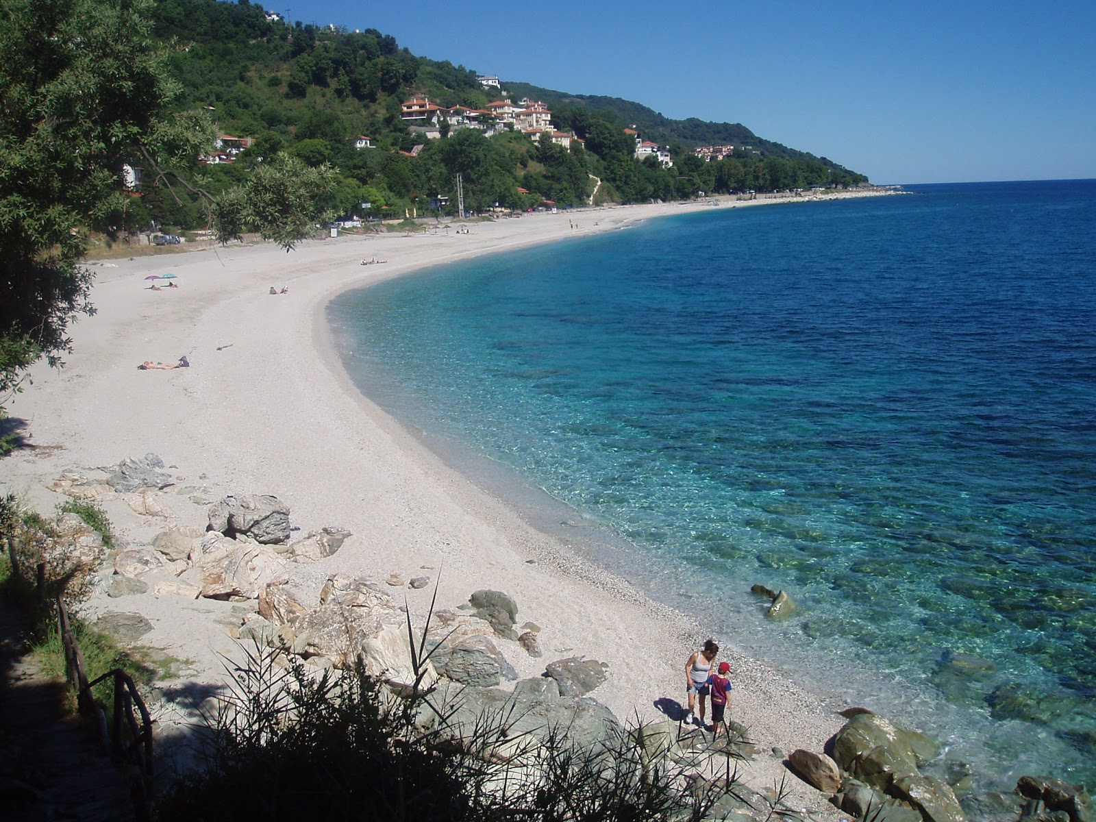 Foto av Papa Nero beach med vit fin sten yta