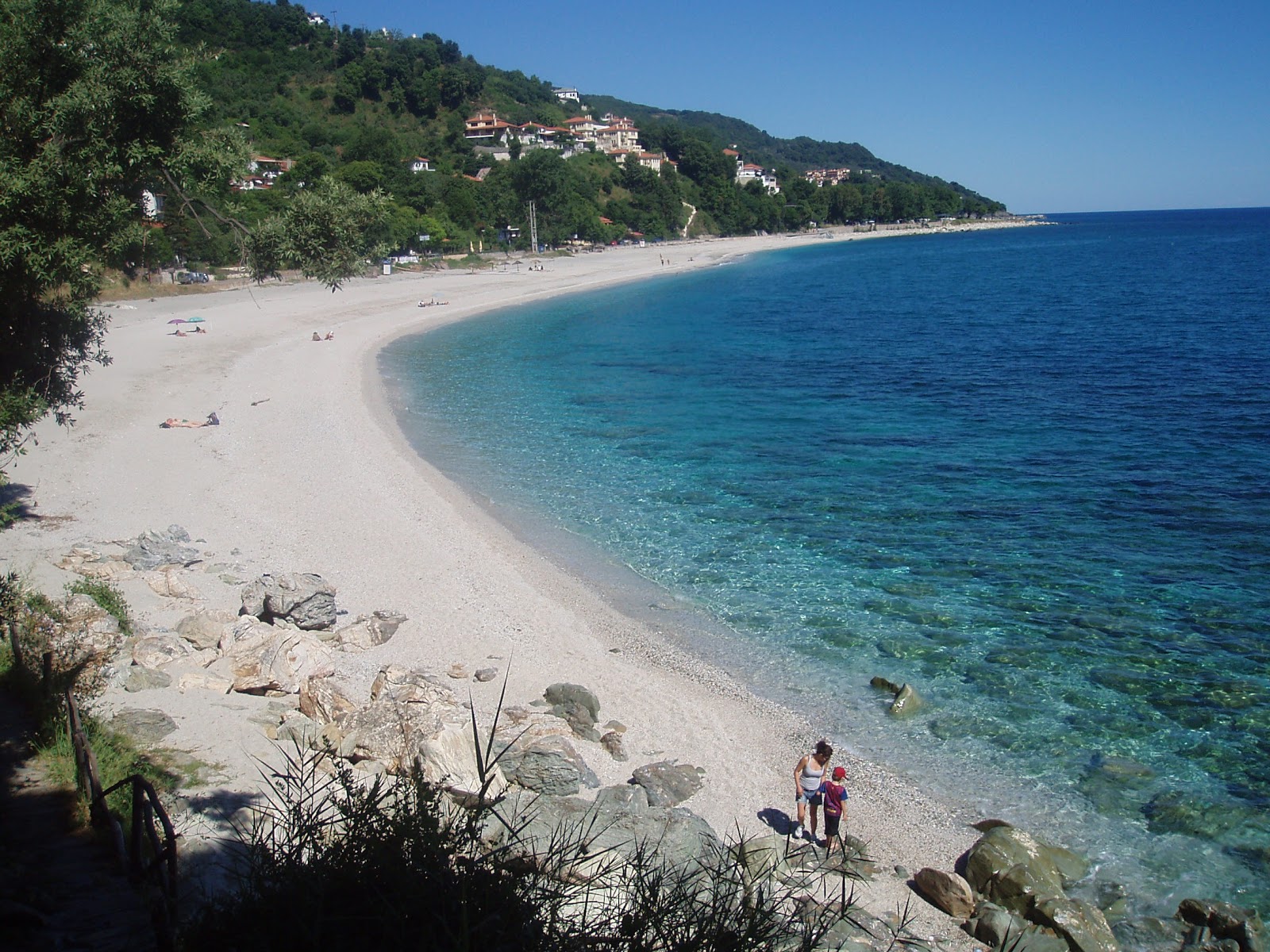 Foto von Papa Nero beach mit kleine, weiße kiesel Oberfläche