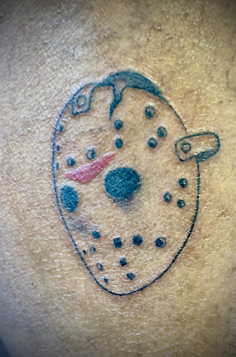 Explore mountain sleeve tattoo ideas, creative tattoo ideas in Stuart, available at Tiger Shark Tattoo Studio