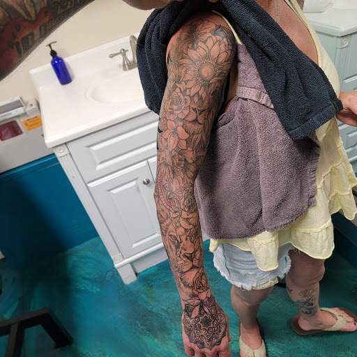 Explore addiction tattoo ideas, creative tattoo ideas in Traverse City, available at Pinups & Needles