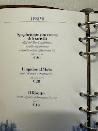 Al Molo - Bastianelli à Fiumicino carte