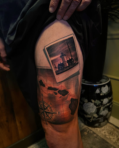 Explore penny tattoo ideas, creative tattoo ideas in Hudson, available at The Bohemian Social Club