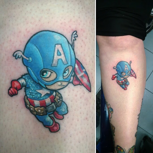 Explore artwork tattoos ideas, creative tattoo ideas in Hampton, available at Blue Horseshoe Tattoo and Body Piercing