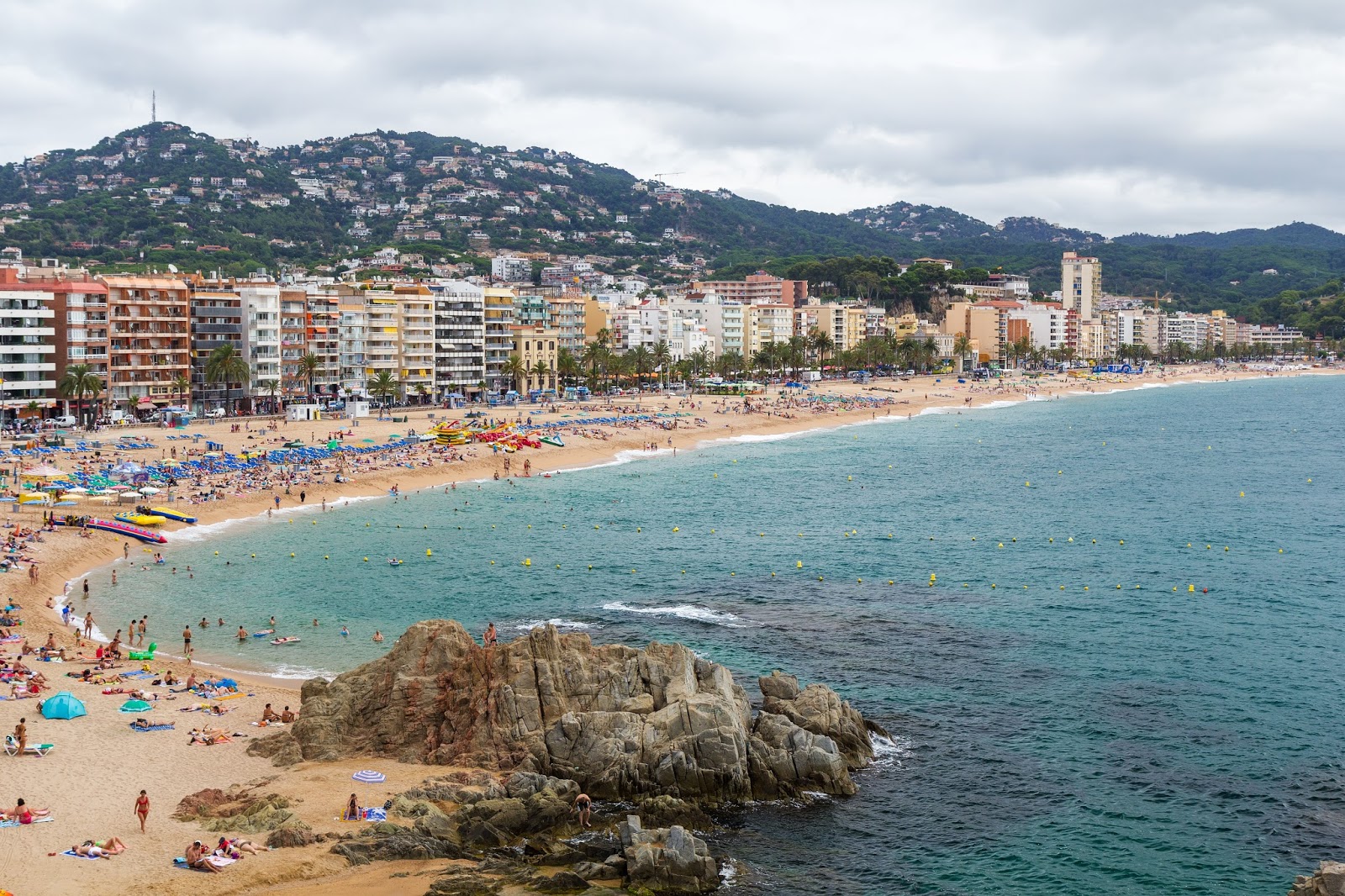 Foto av Platja de Lloret de Mar bekvämlighetsområde