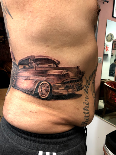 Explore female chest tattoo ideas, creative tattoo ideas in Sacramento, available at Aztec Heart Tattoo