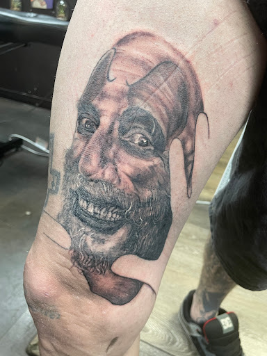 Explore compass tattoo cover up ideas, creative tattoo ideas in Las Vegas, available at Work of Art Tattoo and Piercing