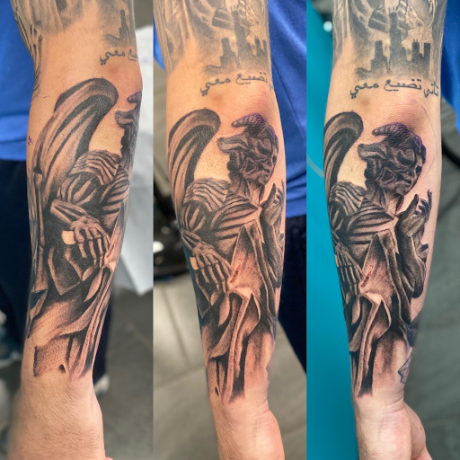 Explore cover up tattoo ideas female leg, creative tattoo ideas in Lockport, available at Archer Ink Tattoo