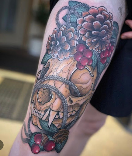 Explore september birth flower tattoo ideas, creative tattoo ideas in Prescott, available at BlackGold Tattoo