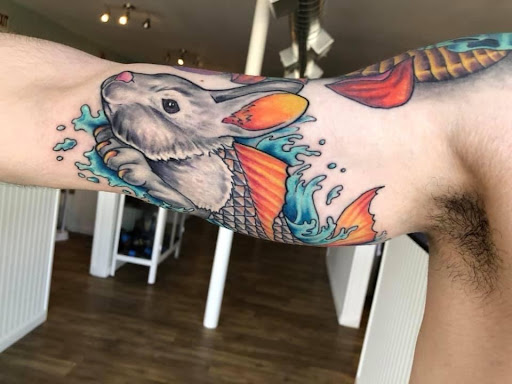 Explore regular show tattoo ideas, creative tattoo ideas in Overland Park, available at Talent Tattoo And Body Piercing