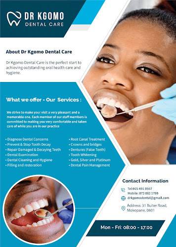 Opinii despre Dr Kgomo Dental Care în Mokopane - Dentist
