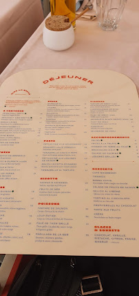 Restaurant méditerranéen Gina à Nice (le menu)