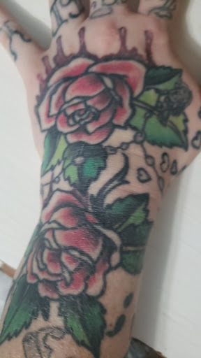 Explore violet tattoo ideas, creative tattoo ideas in Brunswick, available at Leftys Tattoo