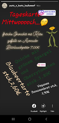Menu du Pasta e basta à Bad Honnef