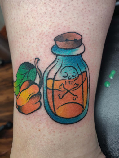 Explore christmas tree tattoo ideas, creative tattoo ideas in Nashville, available at Titan Tattoo