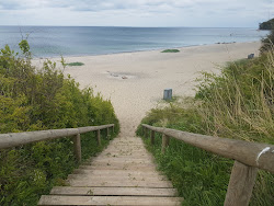 Photo de Moesgard Beach entouré de montagnes