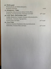 Restaurant Darmstädter Hof à Darmstadt carte