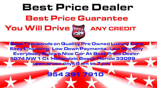 Used Car Dealer «Best Price Dealer», reviews and photos, 1074 NW 1st Ct, Hallandale Beach, FL 33009, USA