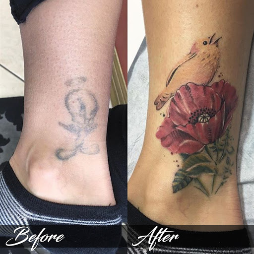 Explore stick figure tattoo ideas, creative tattoo ideas in Baldwin, available at Salvation Tattoo