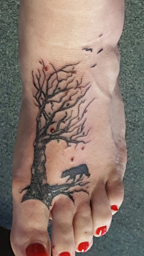 Explore sleeve tattoo idea, creative tattoo ideas in Englewood, available at White Eagle Tattoo