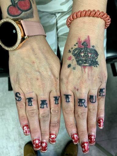 Explore maple leaf tattoo ideas, creative tattoo ideas in Hudson Falls, available at ALTERED ADDICTION TATTOOS