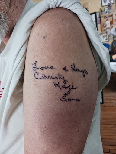 Explore son and mother tattoos ideas, creative tattoo ideas in Grand Rapids, available at Meeting house tattoo