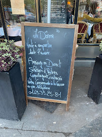 Le Dôme Montparnasse à Paris menu