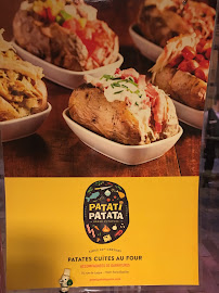 Patati Patata Paris à Paris menu