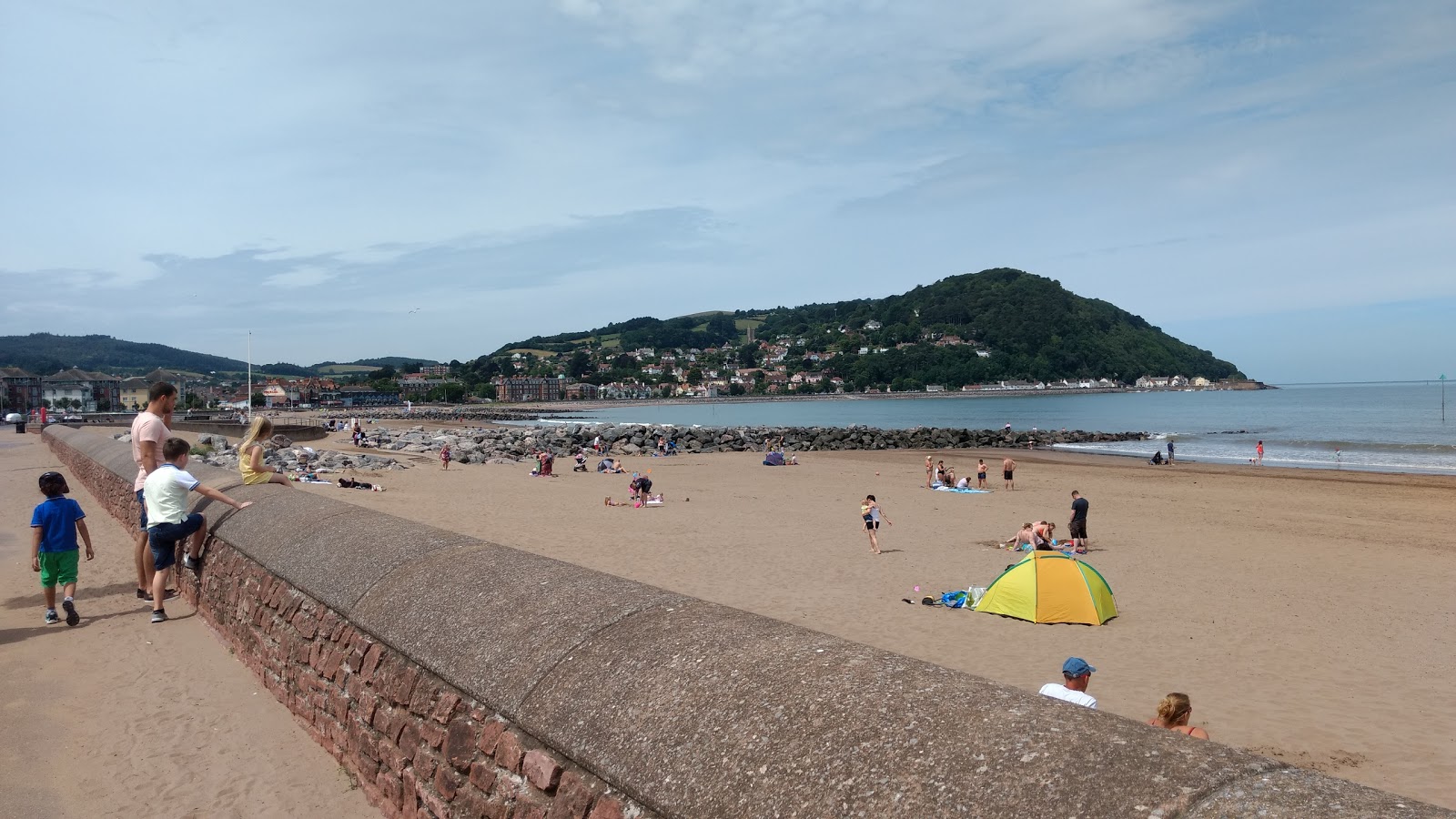 Zdjęcie Plaża w Minehead z powierzchnią brązowy piasek